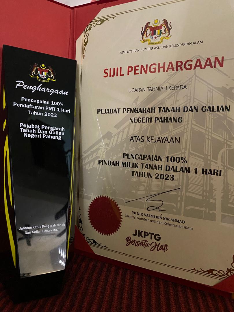 Pencapaian 100% PMT 1 Hari