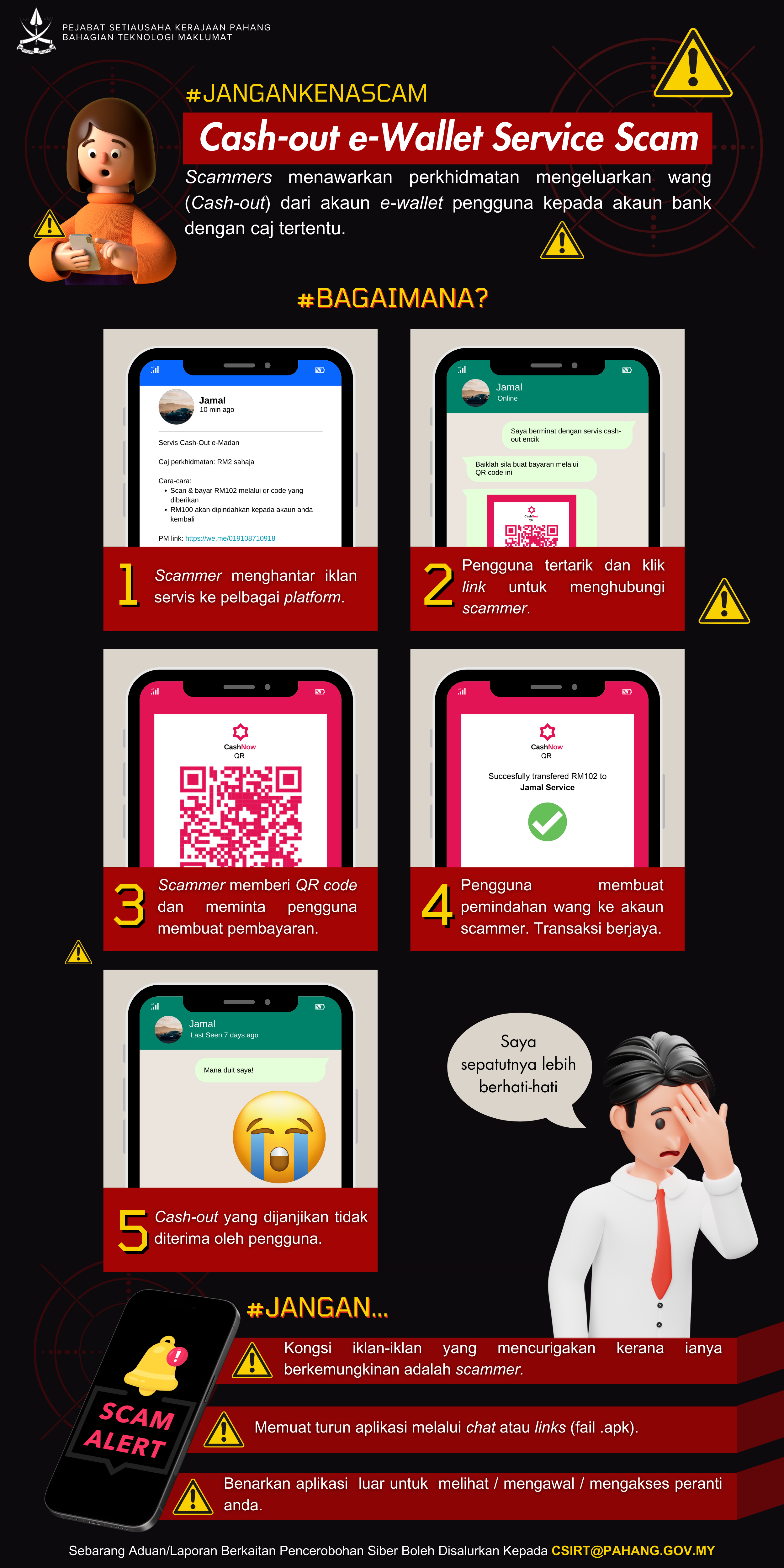 Scam Perkhidmatan Pengeluaran Wang e-Wallet