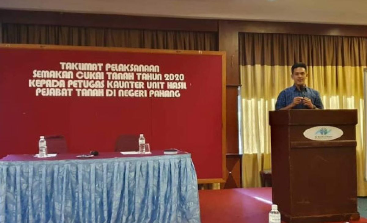 Taklimat Pelaksanaan Semakan Cukai Tanah Tahun 2020 kepada Petugas Kaunter Unit Hasil, PTG Pahang